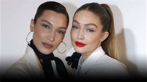 gigi hadid nue|Gigi and Bella Hadid pose completely nude for Versace